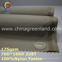 Tela impermeável lisa de nylon de Taslon de tingidura para revestimentos de matéria têxtil (GLLML261)